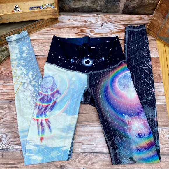 ✨ NIYAMA SOL RARE VINTAGE LIMITED EDITION THE GUIDE ENDLESS LEGGINGS XS - Picture 4 of 10